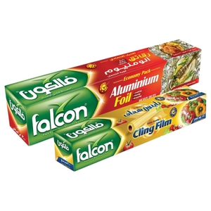 Falcon Aluminium Foil 1.8Kg + Cling Film 100 Sqft