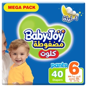 Baby Joy Diaper Pant Size 6 Xxl 16-25Kg 40 Pieces