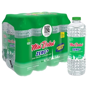 Mai Dubai Alkaline Zero Sodium Water 500Ml X 12
