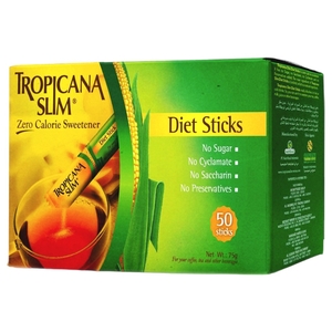 Tropicana Slim Calorie Free Sweetener Stick 50 Pieces