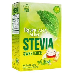 Tropicana Slim Stevia Sweetener Sachets 100 Pieces