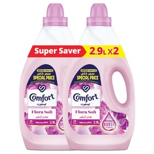 Comfort Fabric Softener Flora Soft 2.9L X2