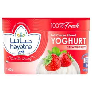 Hayatna Strawberry Fresh Yoghurt 140G