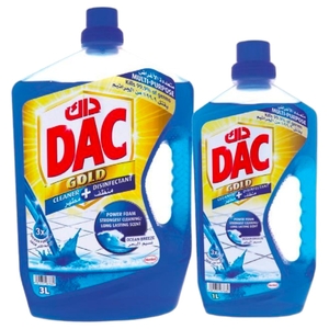 Dac Golden Cleaner And Disinfectant With Sea Breeze 3L + 1L