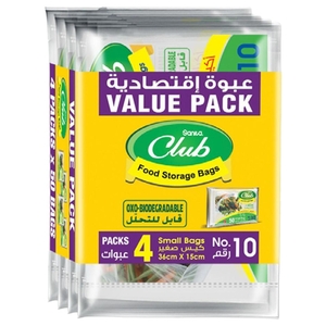 Sanita Club Storage Bags Small 36 X 15Cm No.10 4 X 50 Pieces Value Pack