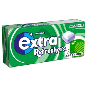 Wrigley's Extra Refresher's Gum Spearmint Sugar Free 7 Pieces 15.6G