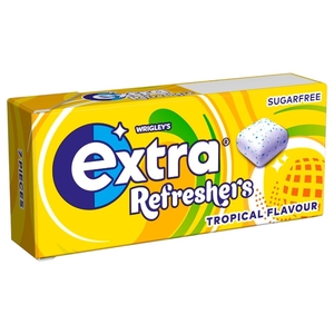 Wrigley's Extra Refresher's Gum Tropical Sugar Free 7 Pieces 15.6G