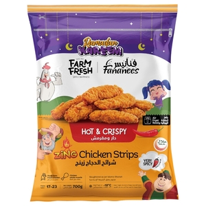 Farm Fresh Zing Chicken Strips Spicy 700G