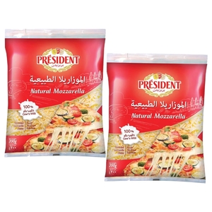 Président Shredded Mozzarella Cheese 200G X2