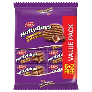 Tiffany Nutty Bite Chocolate & Hazelnut 81G X 8