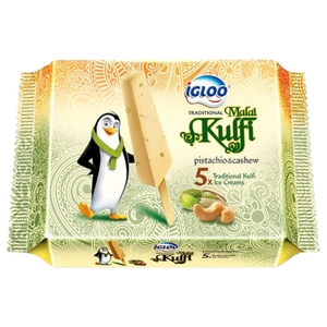 Igloo Traditional Malai Kulfi Pistachio & Cashew Ice Cream Stick