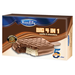 Kwality Ice Cream Big 4 In 1 90Ml X 5