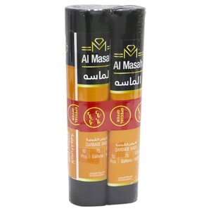 Al Masah Garbage Bag Black 120X140cm 10 Pieces X2