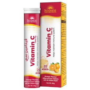 Sunshine Nutrition Vitamin C Orange 1000Mg 20 Tablets