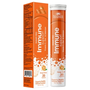 Sunshine Nutrition Vitamin C + Zinc Selenium Orange Tablet 20Pc