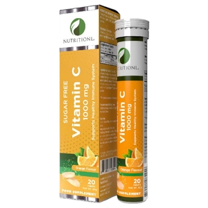 Nutritionl Vitamin C 1000Mg Orange Effervescent Tablet 20 Pieces