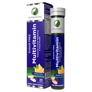 Nutritionl Multivitamin Orange Effervescent Tablet 20 Pieces