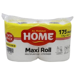 Al Masah Home Maxi Roll 175 Meter 600G 2 Pieces