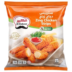 Al Kabeer Zing Chicken Strips Non Spicy 750G