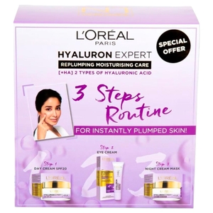L'oreal Hyaluron Expert Moisturizing Day Cream 50Ml + Night Cream 50Ml + Eye Cream 15Ml