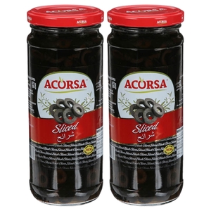Acorsa Black Olives Sliced 470G X 2