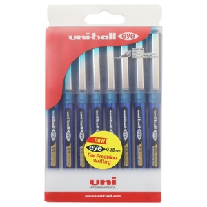 Uni-Ball Eye Ultra Micro 0.38Mm Roller Pen 8 Pieces