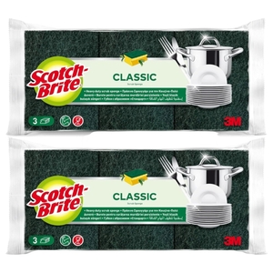 Scotch Brite 3M Classic Lament Scrub Sponge 8 Pieces