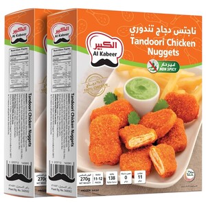 Al Kabeer Frozen Tandoori Chicken Nuggets 270G X2