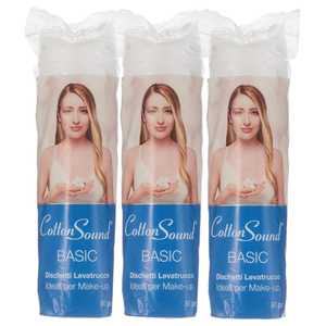 Cotton Sound Basic Makeup Pads 80 Pieces X 3