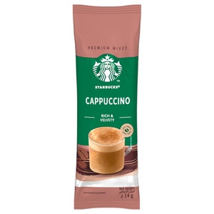 Starbucks Cappuccino Premium Instant Coffee Rich Velvety 14G
