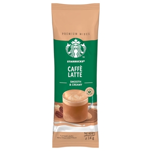 Starbucks Caffe Latte Mix Coffee Smooth Creamy 14G