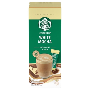 Starbucks White Mocha Coffee Indulgent Rich 24G X 5