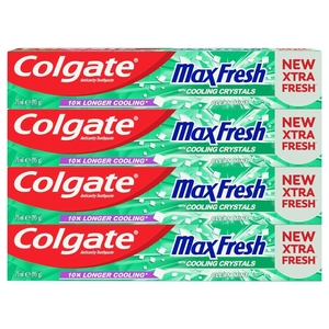 Colgate Toothpaste Max Fresh Clean Mint 75Ml X 4