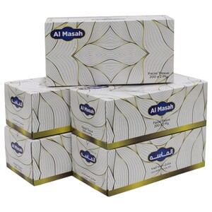 Al Masah Premium Tissue 200 Sheets X5