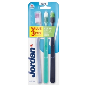 Jordan Toothbrush Clean Smile Soft X 3