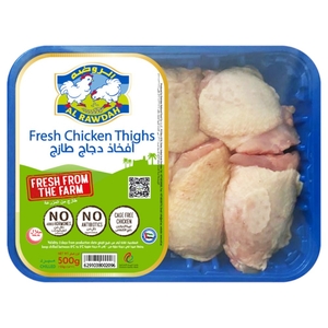 Al Rawdah Fresh Chicken Thighs 500G