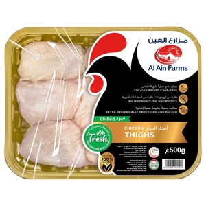 Al Ain Farms Fresh Chicken Thighs 500G