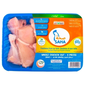 Saha Fresh Chicken Bone In Cuts 8Pcs 900G