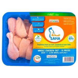 Saha Fresh Chicken Bone In Cuts 12Pcs 800G