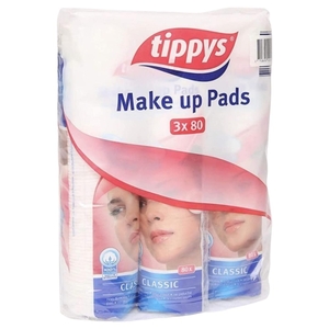 Tippys Make Up Pads Classic 80Pcs X 3
