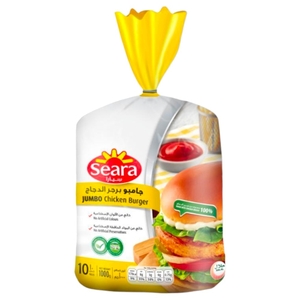 Seara Unbreaded Chicken Burger Jumbo 1000G