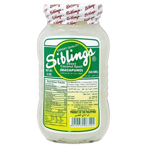 Siblings Sweet Coconut Sport Macapuno 340G