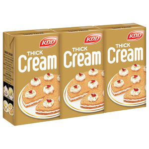 Kdd Thick Cream Plain 250Ml X 3
