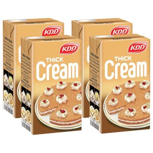 Kdd Thick Cream Plain 125Ml X4