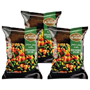 Al Areesh Mixed Vegetable Frozen 450G X 3