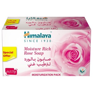 Himalaya Soap Moisture Rich Rose 125G X6
