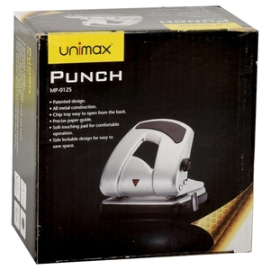 Unimax Hole Punch 25Pcs Black