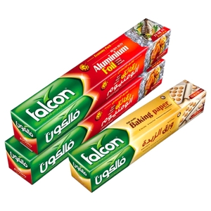Falcon Aluminium Foil 2 X 75Sqft + Baking Paper 10M X 30C
