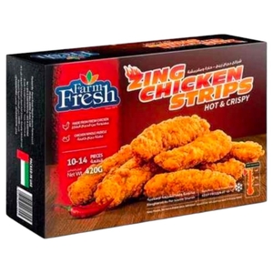 Farm Fresh Zing Chicken Mini Twister Strips 420G
