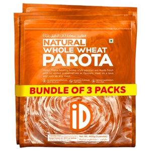 Id Whole Wheat Malabar Parotta 400G X3